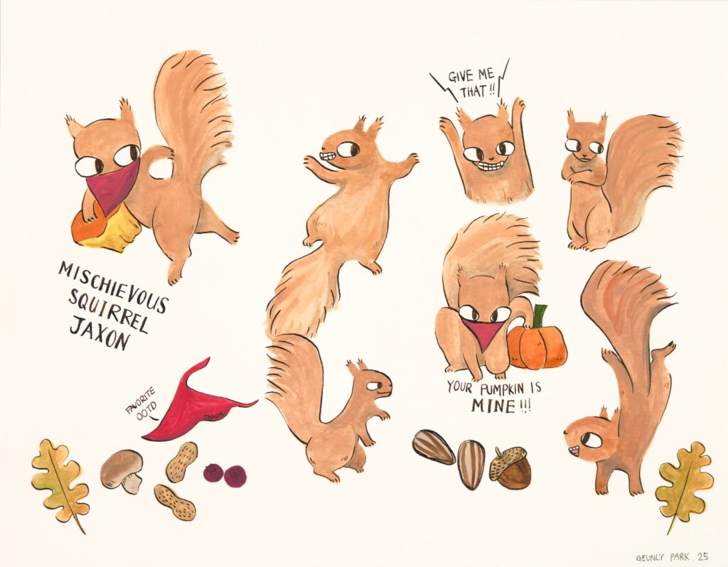 Mischievous Squirrel Jaxon character sheet